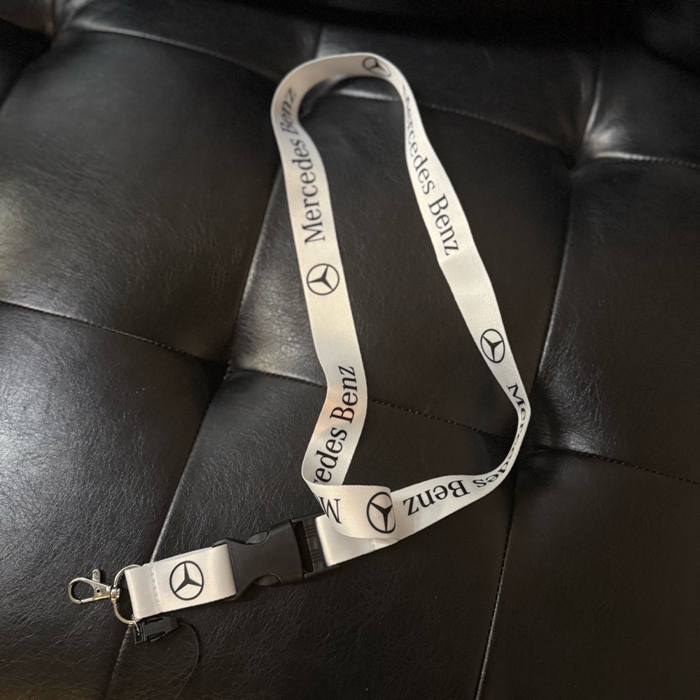Mercedes-Benz White Lanyard Key Holder